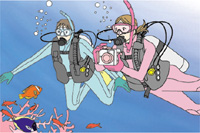 PADI デジタル水中写真SPコース