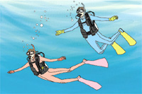 PADI　ピークパフォーマンスボイヤンシー スペシャリティーコース （完全な中性浮力）